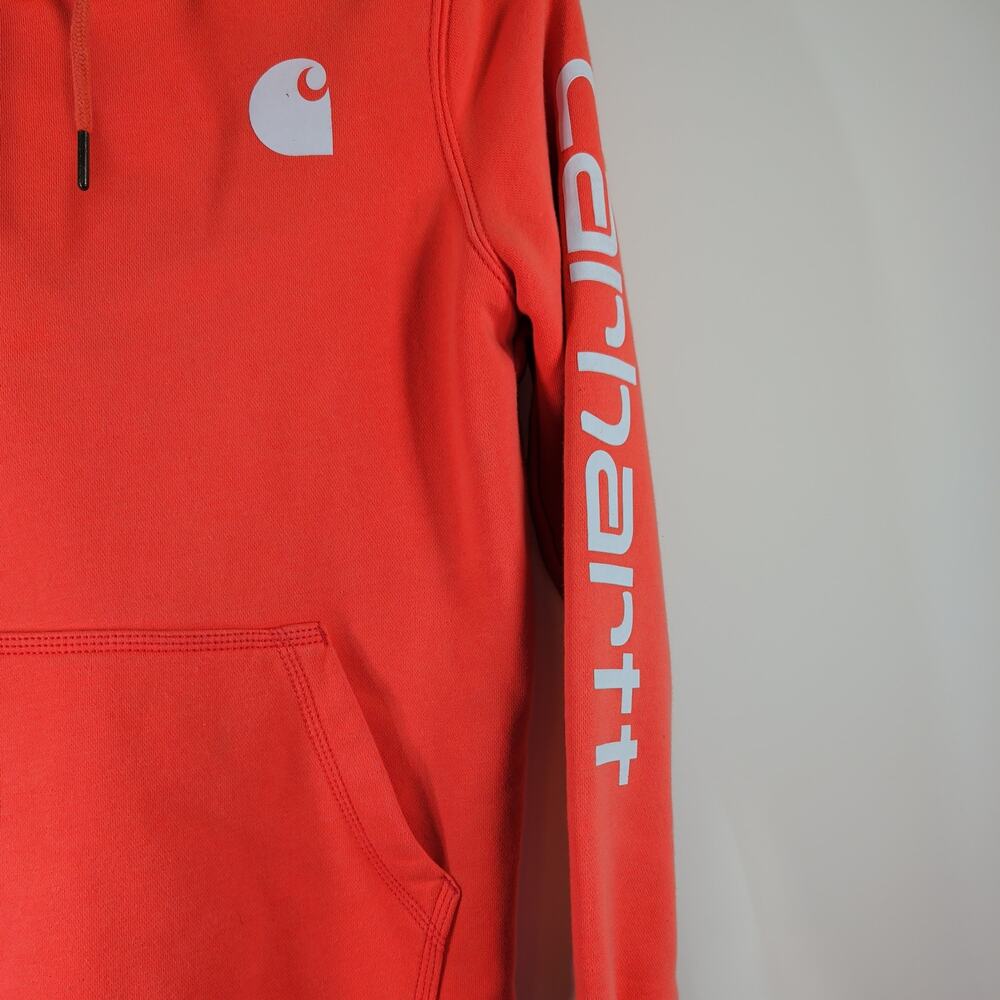 Carhartt Relax Fit Hoodie, Womens Size Small, Pretty Orange - Picture 6 of 9